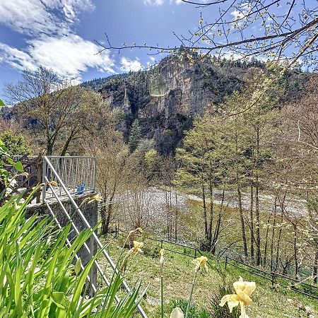 Gorges Du Tarn : Charmant Gite Avec Vue Sur Le Tarn Sainte-Énimie Eksteriør bilde